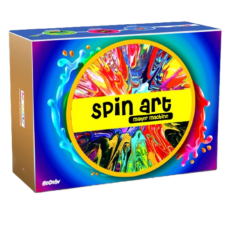 Spin Art Machine DIY Kit Creative Spin & Paint Art Kit - Motorized Spinning Art Machine