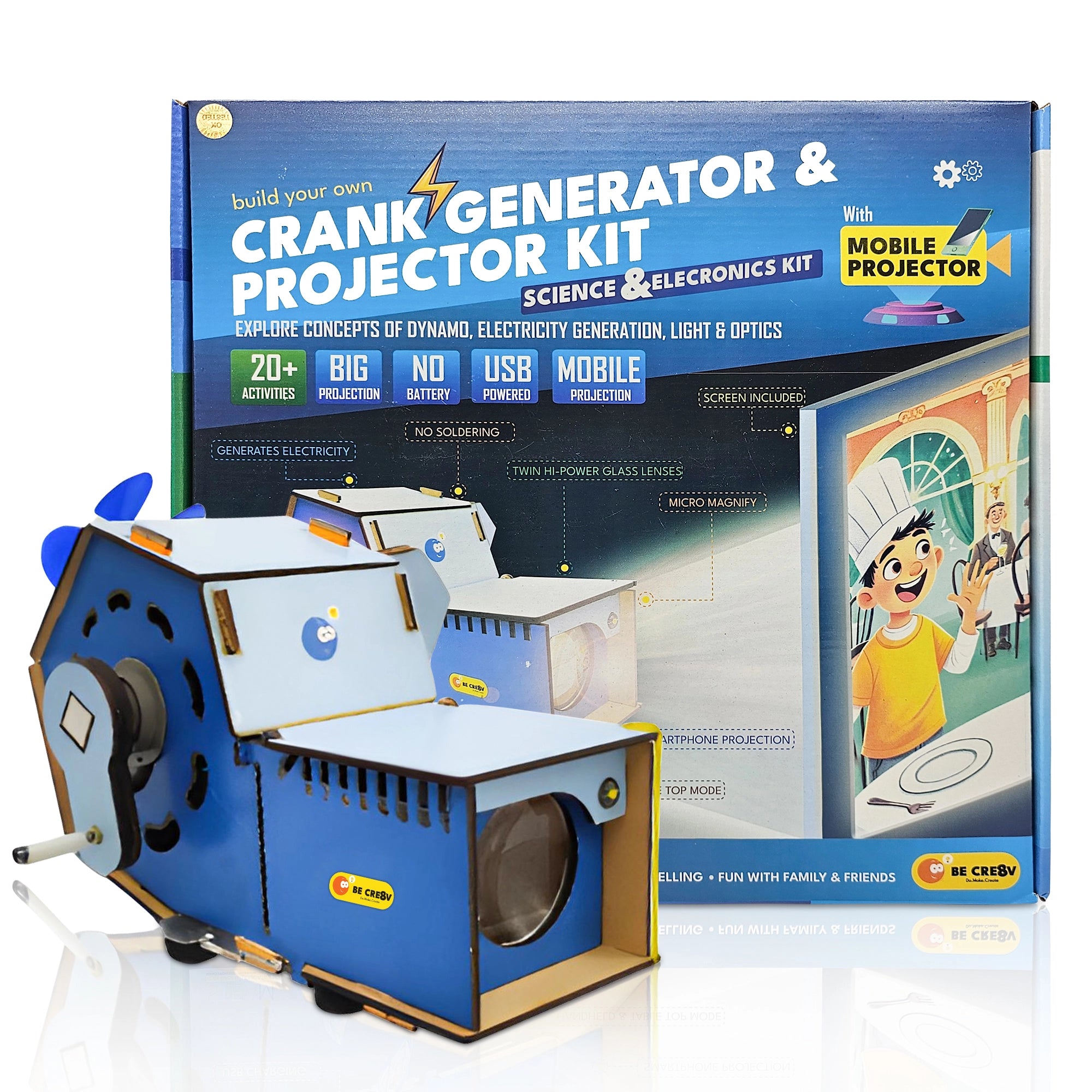Crank Generator and Projector Kit | 8-14 years